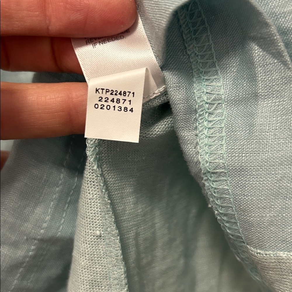 J.Jill Love Linen Top Women’s S Green Lightweight Flowy Short Sleeve Casual - Picture 4 of 14